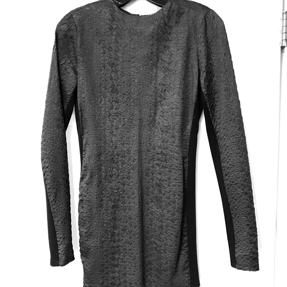 Long sleeve black dress